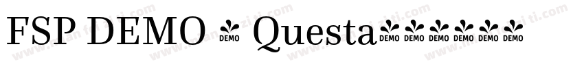 FSP DEMO - Questa字体转换